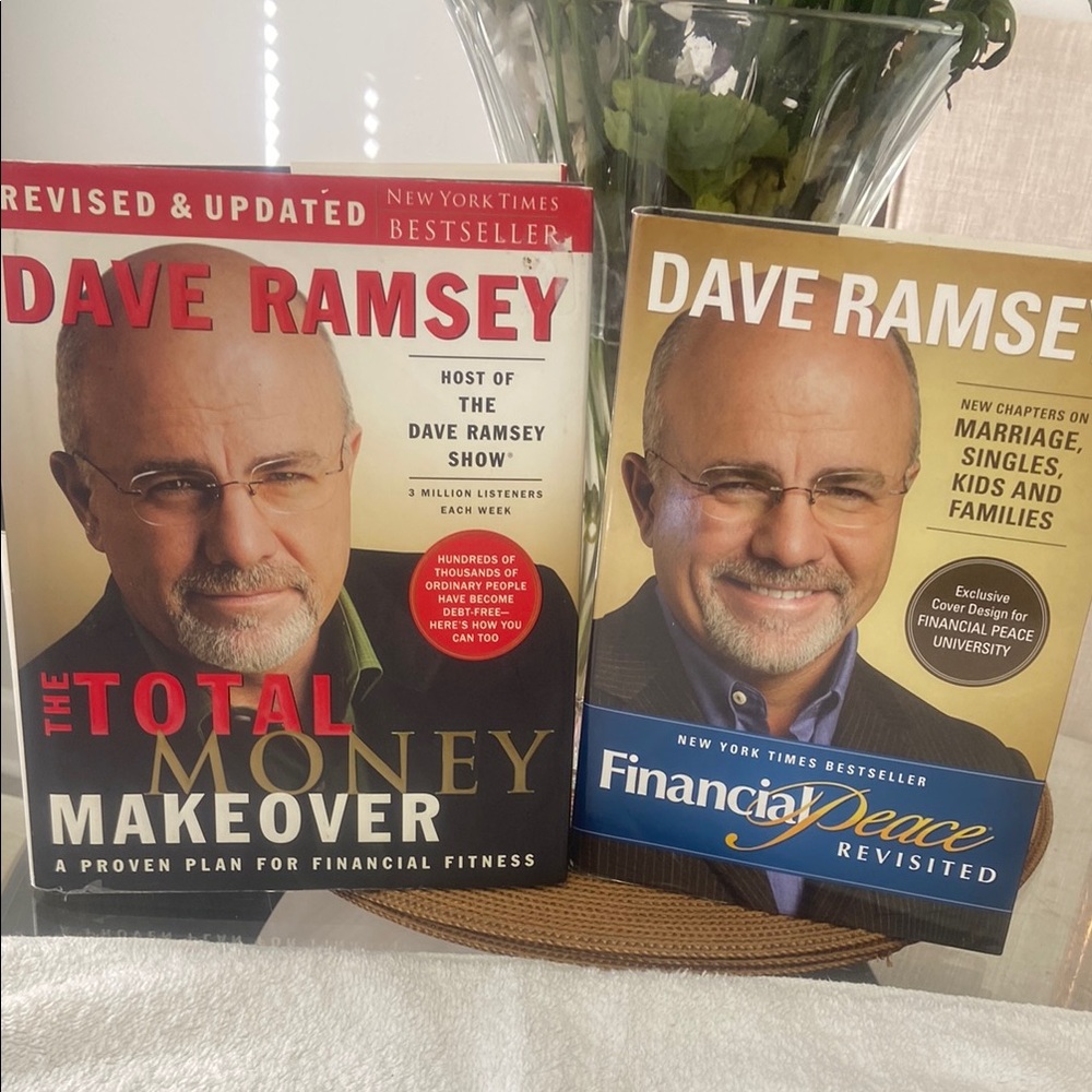 Dave Ramsey Financial Book Set - Red and Blue Covers